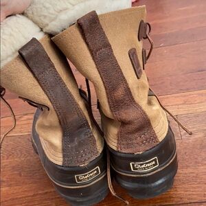 VTG Lacrosse brown leather winter duck boots
